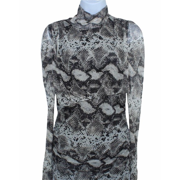 UTOWN U.S.A Women's Size Medium Rusched Animal Print Dress - Picture 8 of 10